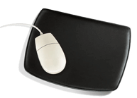 Black Leather Mouse Pad
