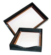 Reptile-Grain Leather In Out Box