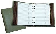 Jade Alligator Address Book (6-Ring) Inside