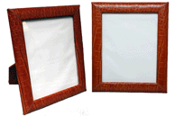 5" x 7" Reptile-Grain Leather Picture Frames