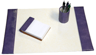 Small 3-Piece Croco-Grain Desk Pad Sets